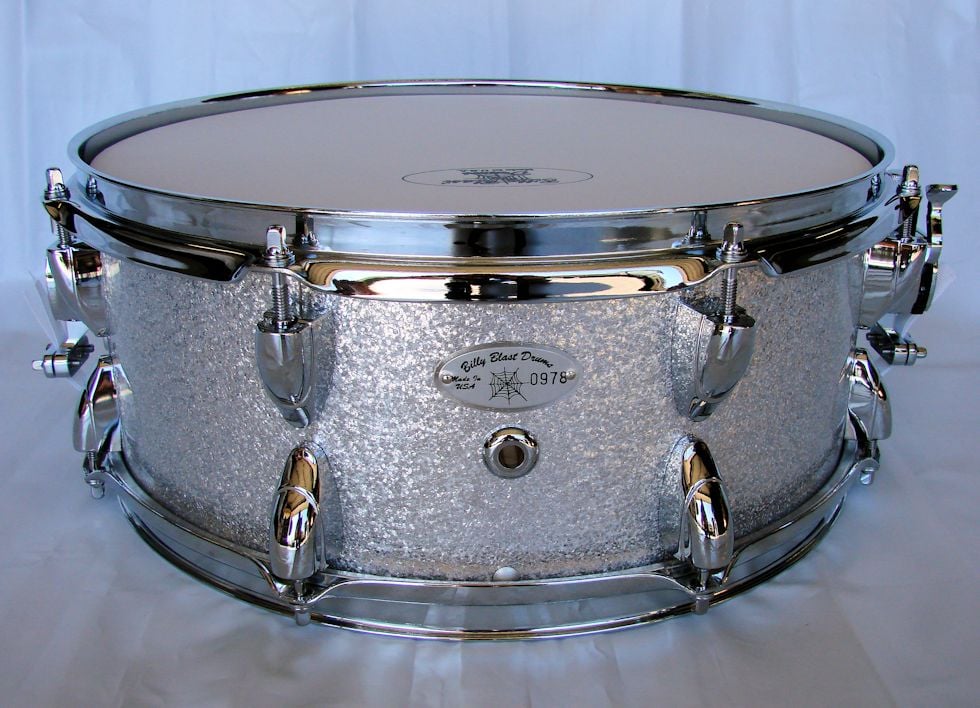14x5.5 12ply Silver Sparkle Snare Drum